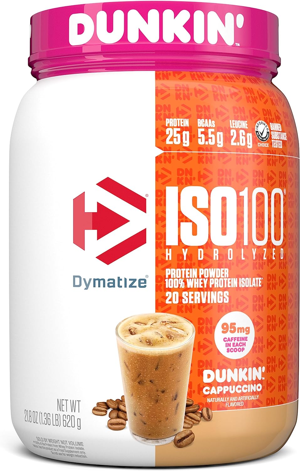 Fuel Your Fitness Goals with Dymatize Hydrolyzed Protein Isolate in Cappuccino Flavor - Image 2